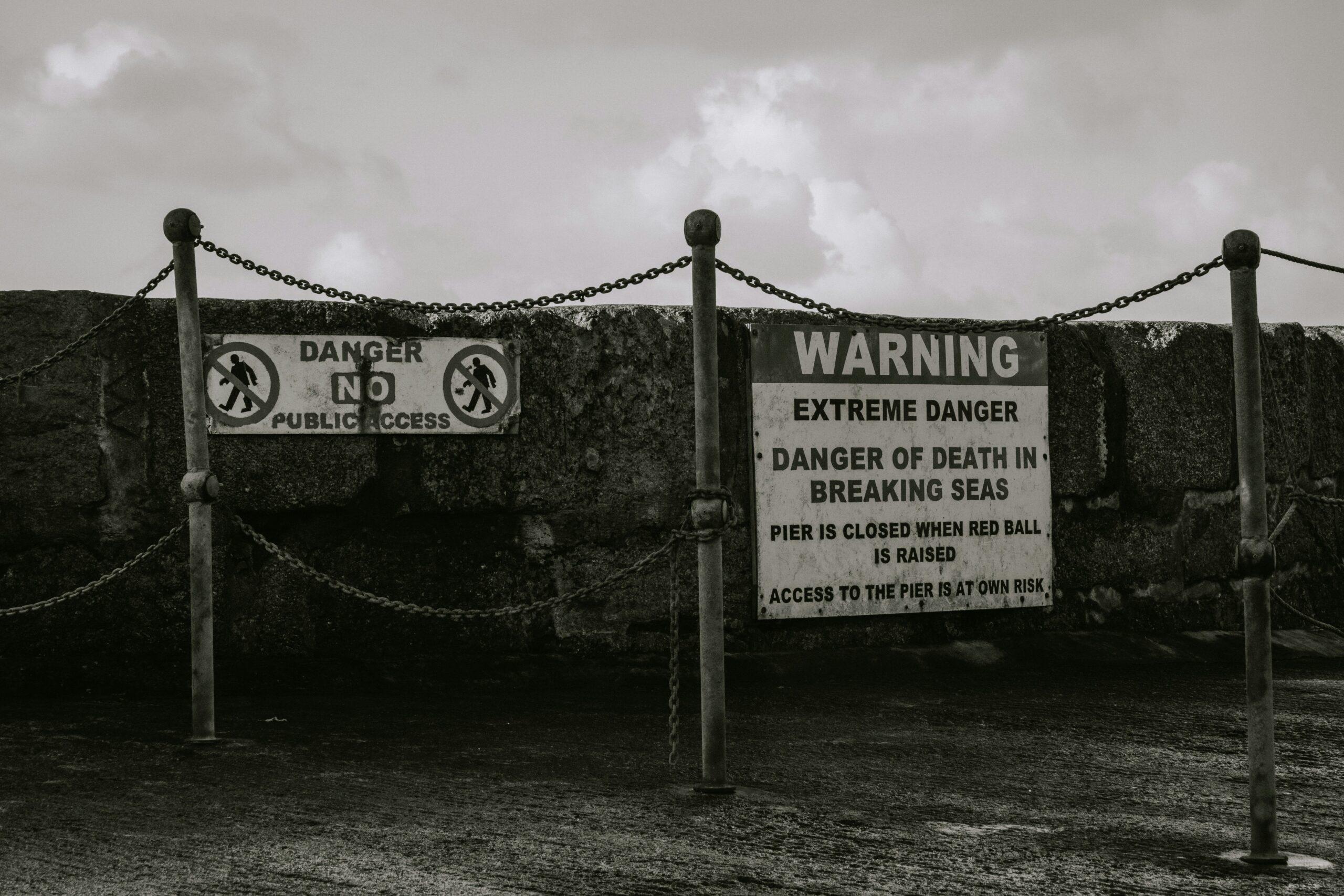 Photo showing visible damage caused by asbestos contamination.